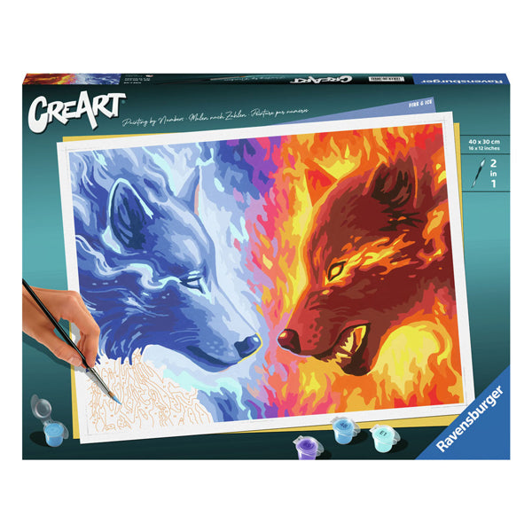 Load image into Gallery viewer, Ravensburger creart schilderen op nummer - fire and ice

