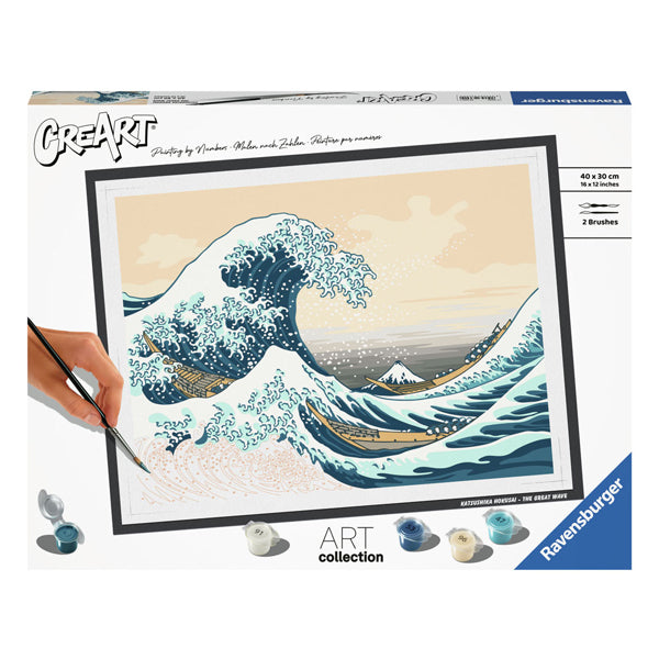 Load image into Gallery viewer, Ravensburger creart schilderen op nummer - hoksusai: the great wave
