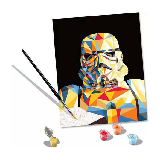 Ravensburger schilderen op nummer star wars stormtrooper creatief pakket.