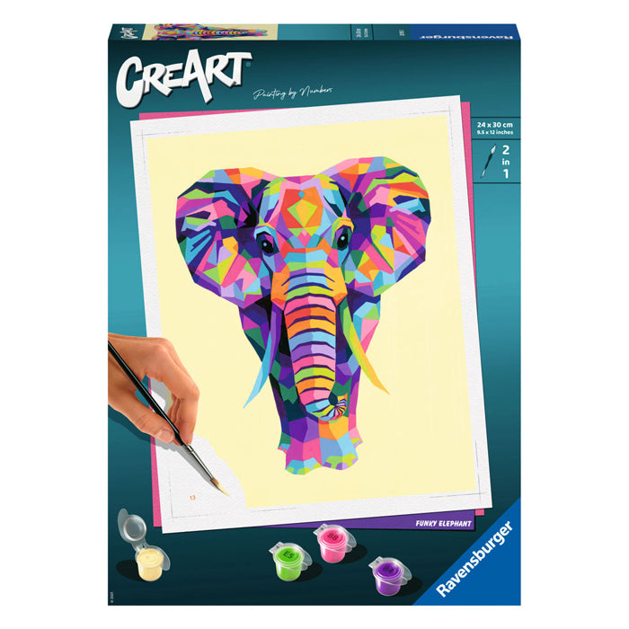 Load image into Gallery viewer, Ravensburger schilderen op nummer ravensburger creart schilderen op nummer - elephant
