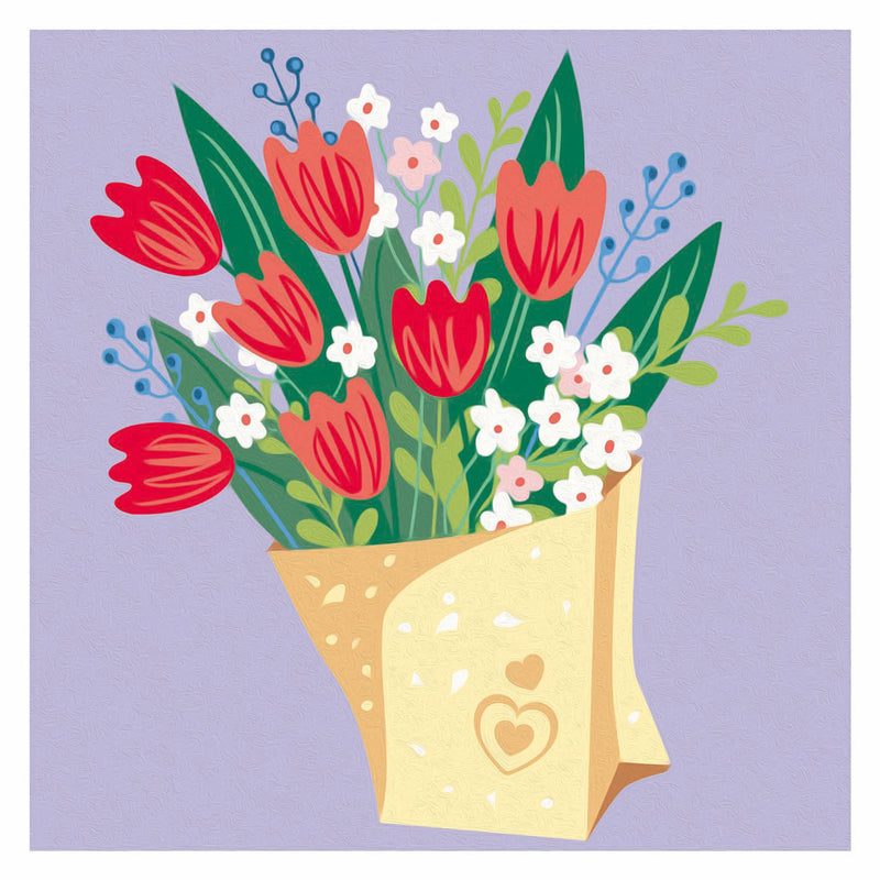 Afbeelding laden in galerijviewer, Ravensburger creart schilderen op nummer - tulpen boeket
