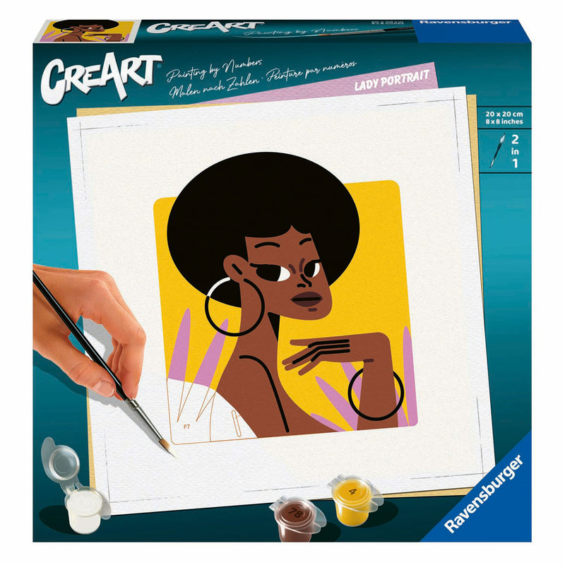 Load image into Gallery viewer, Ravensburger creart schilderen op nummer - vrouwelijk portret
