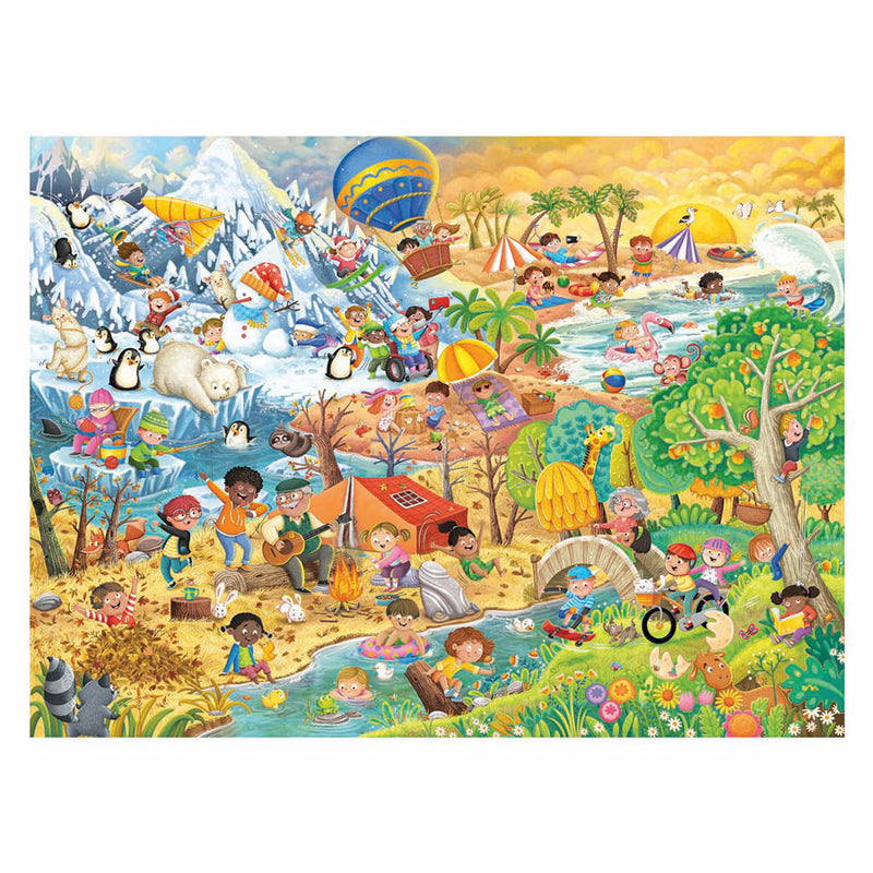 Afbeelding laden in galerijviewer, Ravensburger legpuzzel xxl vier seizoenen, 100st.
