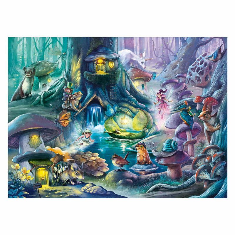 Afbeelding laden in galerijviewer, Ravensburger puzzel - betoverend bos - 150 xxl stukjes
