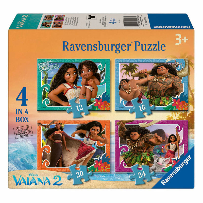 Load image into Gallery viewer, Ravensburger legpuzzel 4in1 disney vaiana 2
