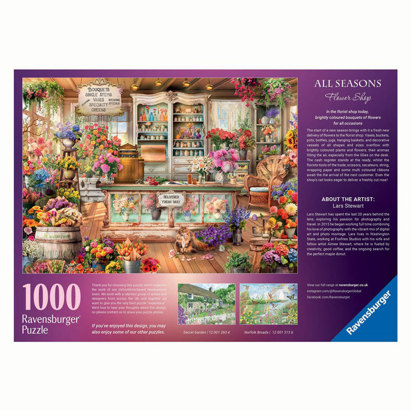 Load image into Gallery viewer, Ravensburger legpuzzel all seasons flowershop, 1000st.
