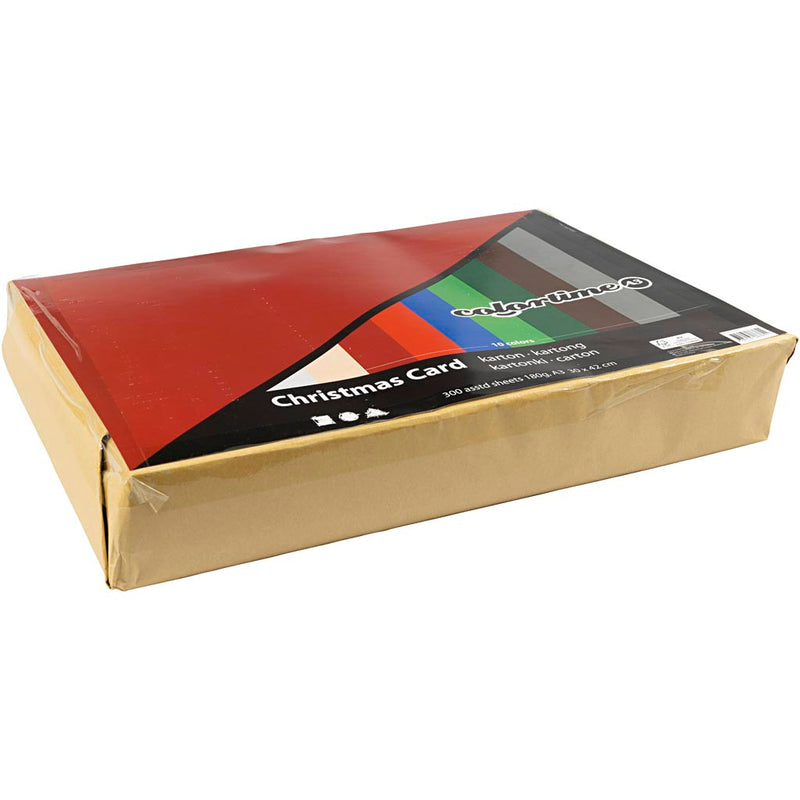 Load image into Gallery viewer, Https: www.cchobby.nl kerst-karton-a3-vel-297x420-mm-180-gr-diverse-kleuren-300-div-vellen-1-doos

