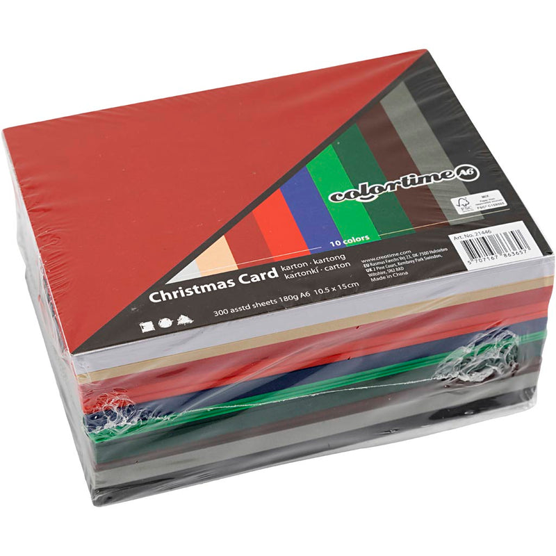 Load image into Gallery viewer, Https: www.cchobby.nl kerst-karton-a6-vel-105x148-mm-180-gr-diverse-kleuren-300-div-vellen-1-doos
