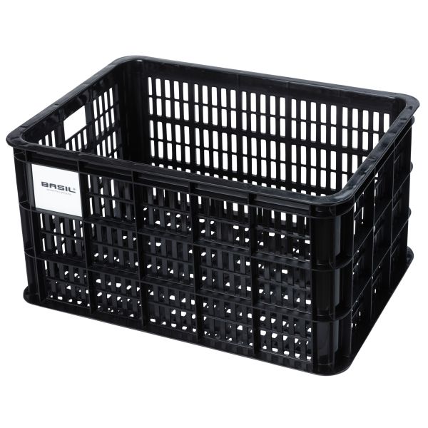 Load image into Gallery viewer, Basil fietskrat L - groot - 40 liter - zwart
