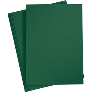 Gekleurd karton, a3, vel 297x420 mm, 180 gr, donkergroen, 20 vel 1 doos