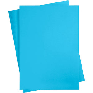 Gekleurd karton, a2, vel 420x594 mm, 180 gr, blauw, 10 vel 1 doos