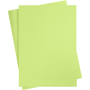 Gekleurd karton, a2, vel 420x594 mm, 180 gr, lichtgroen, 10 vel 1 doos