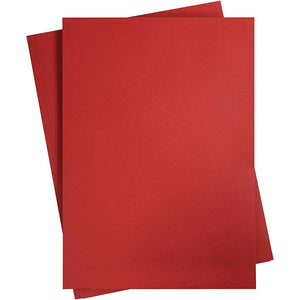 Gekleurd karton, a2, vel 420x594 mm, 180 gr, donkerrood, 10 vel 1 doos