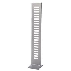 Imp infozuil kerkmann 30x38x166cm zilvergrijs 12 foldervakken