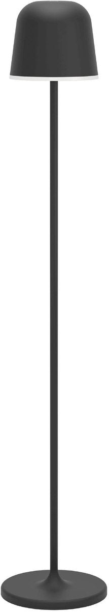 Eglo mannera-l staande lamp binnen en buiten - oplaadbaar (tot 47 uur licht) - 140 cm - zwart wit - draadloos - dimbaar