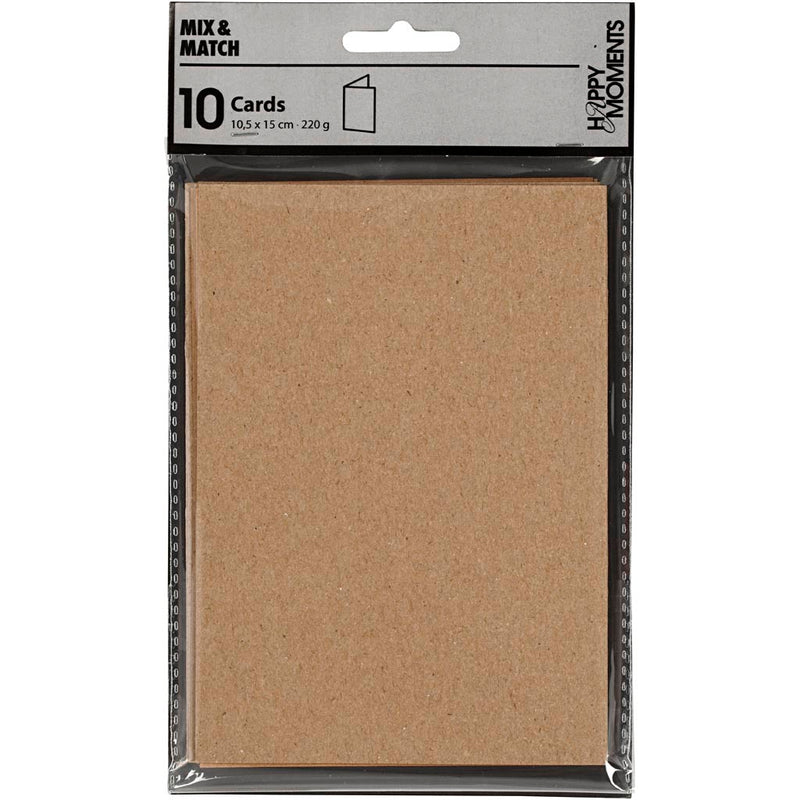 Load image into Gallery viewer, Https: www.cchobby.nl kaarten-afmeting-kaart-10-5x15-cm-220-gr-naturel-10-stuk-1-doos
