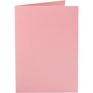 Kaarten, afmeting kaart 10,5x15 cm, 220 gr, roze, 10 stuk 1 doos