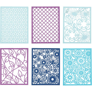Kartonblok, a6, vel 104x146 mm, 200 gr, blauw, lichtblauw, donkerblauw, paars, 24 stuk 1 doos