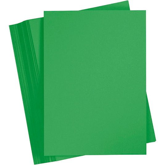 Gekleurd karton, a5, 180 gr, gras groen, 100 vel 1 doos