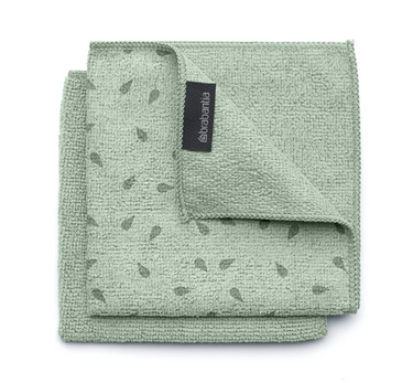 Brabantia microvezel schoonmaakdoekjes 2 stuks 30x30cm jade groen