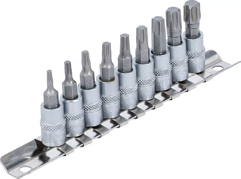 Load image into Gallery viewer, Bgs technic bit insert set 1 4 torx t10 - t50 9 pcs.
