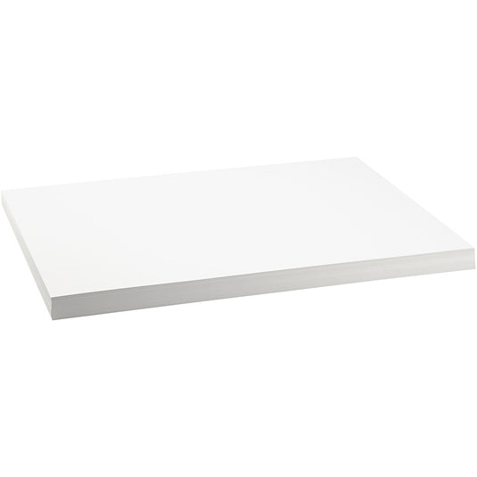 Gekleurd karton, a2, vel 420x594 mm, 250 gr, wit, 100 vel 1 doos