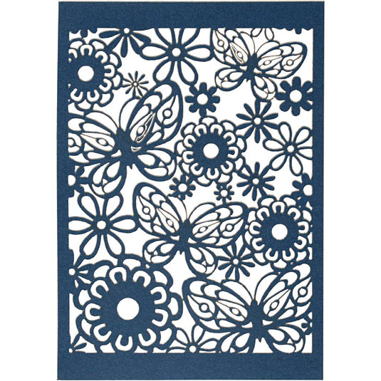 Creativ company patroonkarton, vel 10,5x15 cm, 200 gr, blauw, 10 stuk 1 doos