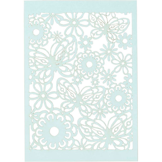 Creativ company patroonkarton, vel 10,5x15 cm, 200 gr, lichtblauw, 10 stuk 1 doos