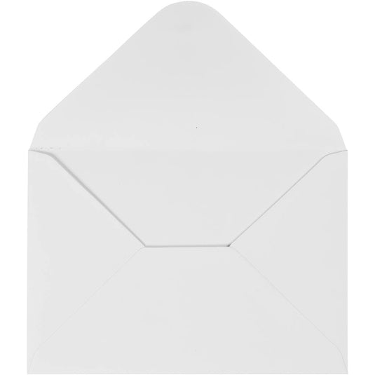 Creativ company enveloppen, afmeting envelop 11,5x16 cm, 110 gr, wit, 10 stuk 1 doos