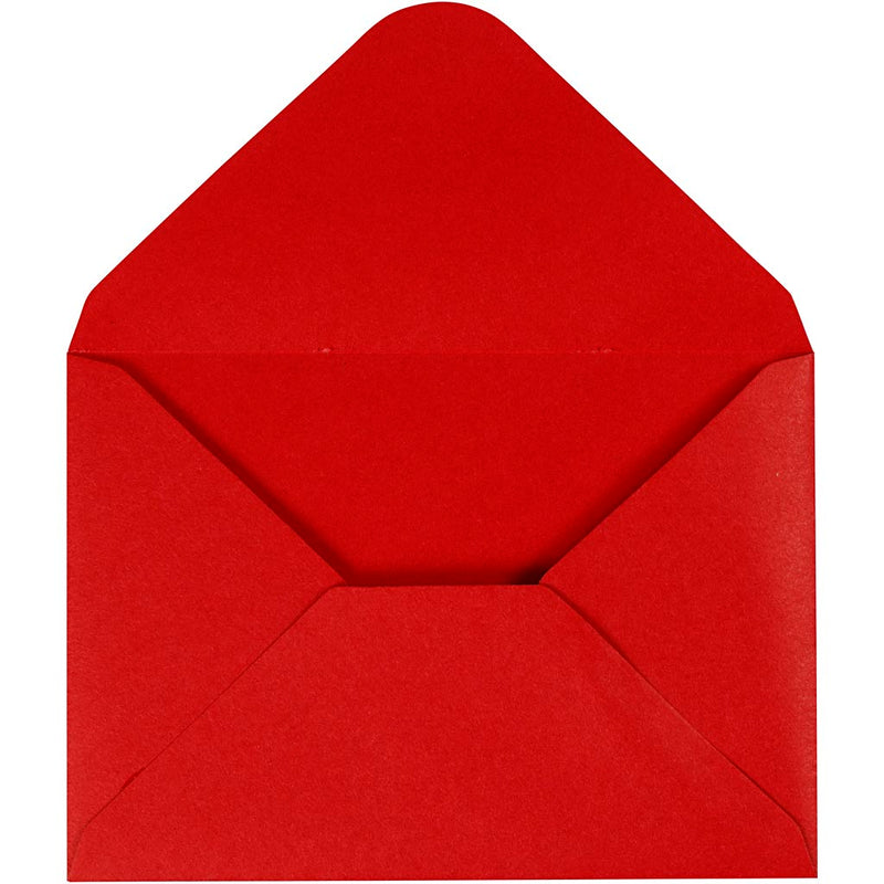 Load image into Gallery viewer, Creativ company enveloppen, afmeting envelop 11,5x16 cm, 110 gr, rood, 10 stuk 1 doos
