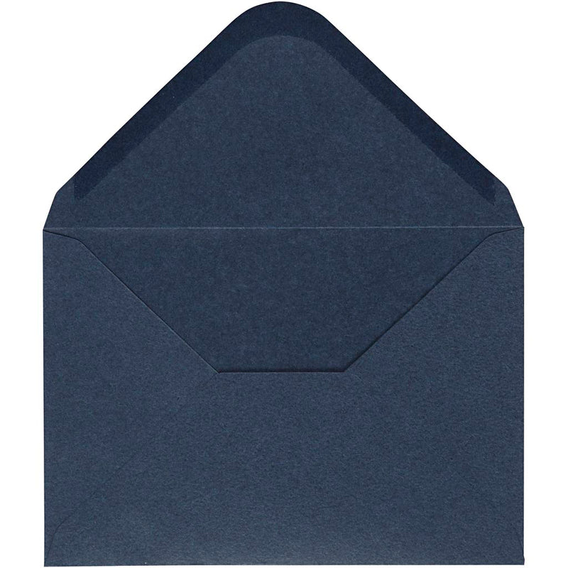 Load image into Gallery viewer, Creativ company enveloppen, afmeting envelop 11,5x16 cm, 110 gr, blauw, 10 stuk 1 doos
