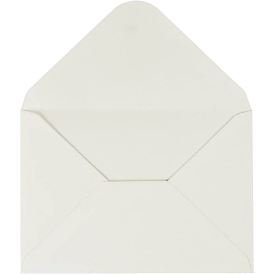 Creativ company enveloppen, afmeting envelop 11,5x16 cm, 110 gr, off-white, 10 stuk 1 doos