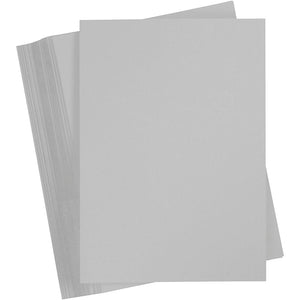 Gekleurd karton, a4, vel 210x297 mm, 180 gr, grijs, 100 vel 1 doos