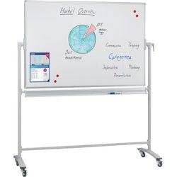 Mobiel whiteboard franken stc202 wit metaal