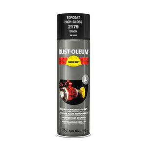 Rust-oleum spuitbus zwart glans ral9005 500ml