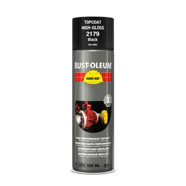 Rust-oleum spuitbus zwart glans ral9005 500ml