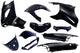 Edge plaatset 11-delig voor aprilia sr van bouwjaar 1997 tot 2004 - zwart metallic