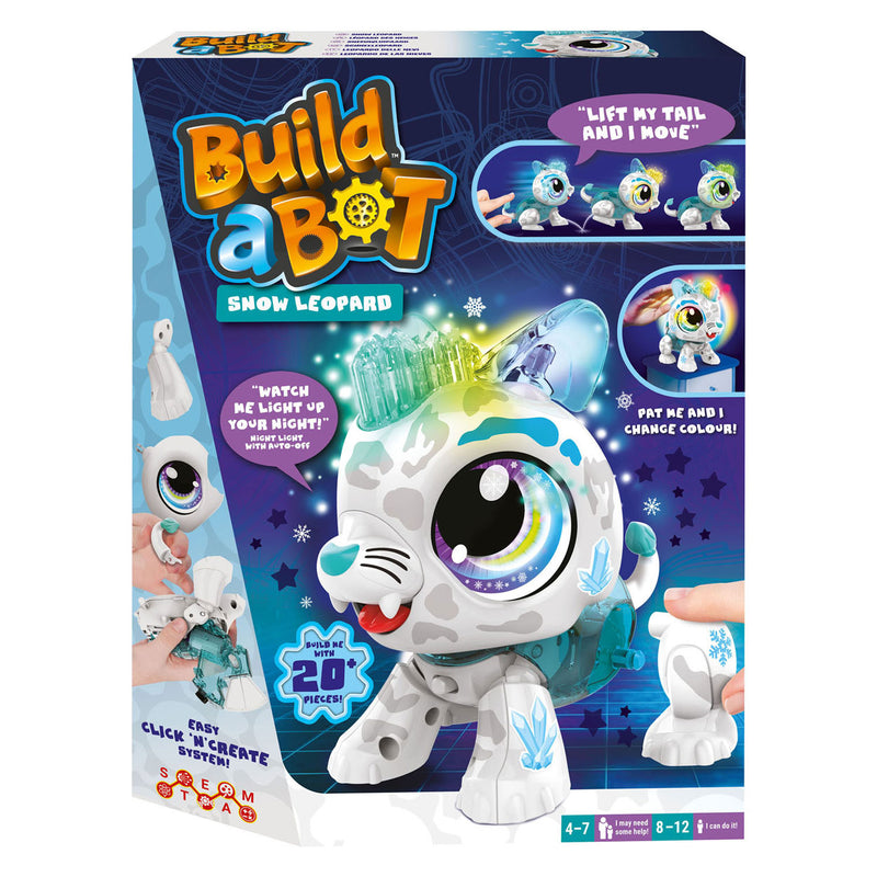 Load image into Gallery viewer, Goliath Build a Bot Lights Sneeuw Luipaard Interactieve Robot
