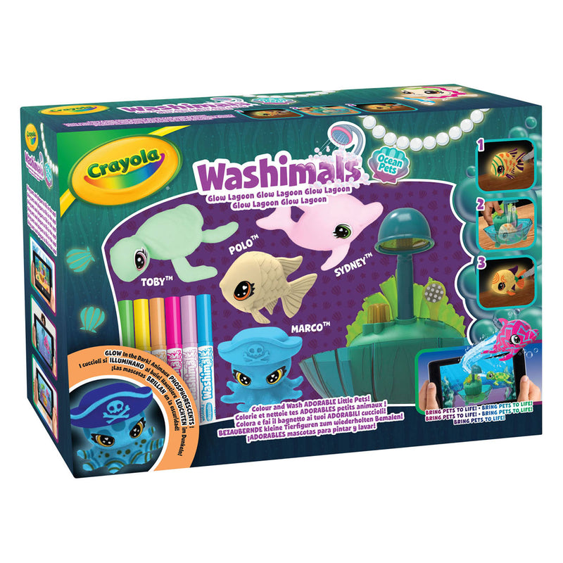 Afbeelding laden in galerijviewer, Crayola washimals ocean glow lagoon speelset
