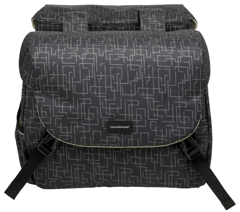 Load image into Gallery viewer, Mondi Joy Dubbele Fietstas - Waterafstotend Polyester - Zwart - 38L

