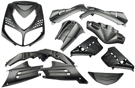 Edge plaatset 13-delig voor peugeot speedfight 2 - carbon look