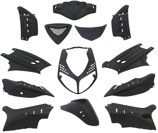 Edge plaatset 13-delig voor peugeot speedfight 2 - mat zwart