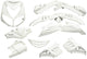 Edge plaatset 13-delig voor peugeot speedfight 2 - wit