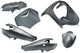 Edge plaatset 6-delig voor peugeot vivacity tot bouwjaar 2008 - anthraciet