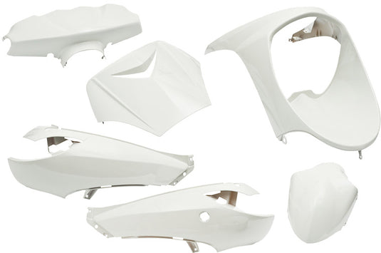 Edge plaatset 6-delig voor peugeot vivacity tot bouwjaar 2008 - glanzend wit