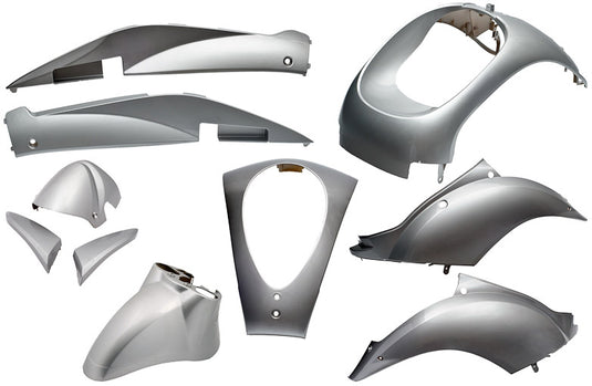 Edge plaatset 10-delig voor sym mio - zilver metallic