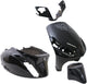 Edge plaatset 4-delig voor piaggio zip zip 2000 2t 4t vanaf bouwjaar 2000 - metallic zwart