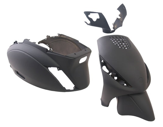 Edge plaatset 4-delig voor piaggio zip zip 2000 2t 4t vanaf bouwjaar 2000 - mat zwart