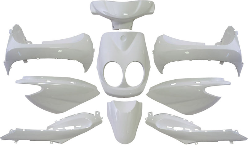 Load image into Gallery viewer, Edge plaatset 9-delig voor yamaha neo's - vanaf bouwjaar 2008 tot 2011 - 2 en 4 takt model - glanzend wit
