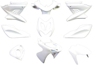 Edge plaatset 9-delig voor yamaha aerox tot bouwjaar 2014 - mat wit